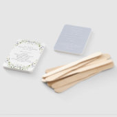 Wildblume Blue Watercolor Hochzeitsprogramm für El Fächer (Non-assembled)