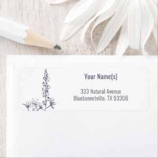 Wildblume Bluebonnet Rücksendeadresse