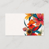 Wildblume Blühe Aufrufkarte Visitenkarte (Rückseite)