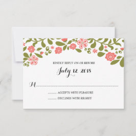 Wildblume blüht | HochzeitsrSVP RSVP Karte
