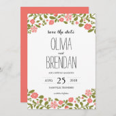 Wildblume blüht | SAVE THE DATE (Vorne/Hinten)