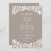 Wildblume blüht | SAVE THE DATE (Vorne/Hinten)