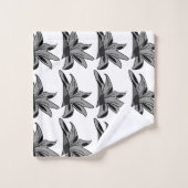 Wildblume Blume Badhandtuch Set (Waschlappen)