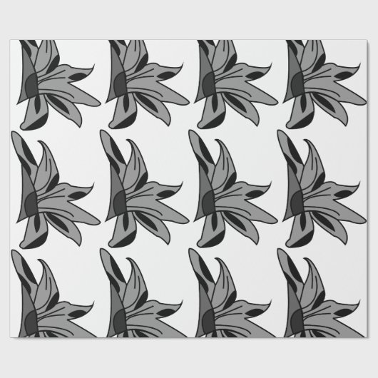 Wildblume Blume Geschenkpapier (Flach)