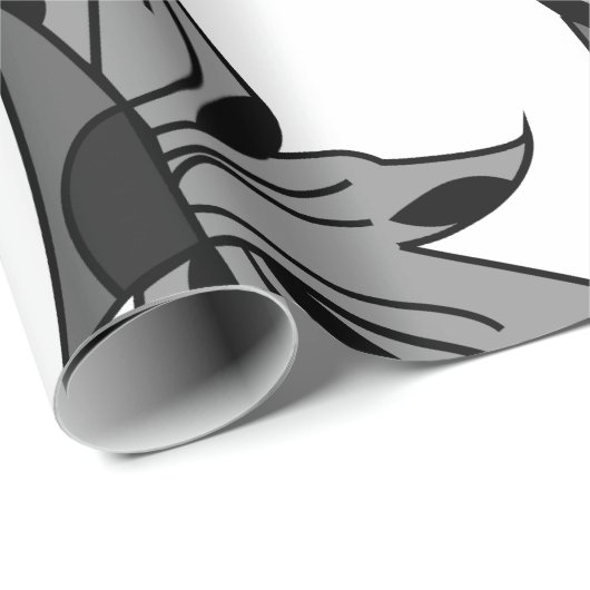 Wildblume Blume Geschenkpapier (Rolleneckpunkt)