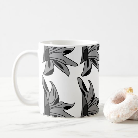 Wildblume Blume Kaffeetasse (Mit Donut)