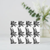 Wildblume Blume Postkarte (Stehend Vorderseite)