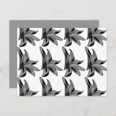 Wildblume Blume Postkarte (Vorne/Hinten)