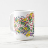 Wildblume Blumenart Inspiriert Farblich Kaffeetasse (Vorderseite Links)
