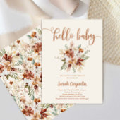 Wildblume Blumenbaby Dusche Mädchen Einladung