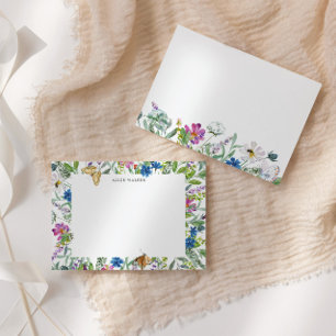 Wildblume-Blumenbehandlungskarte Mitteilungskarte