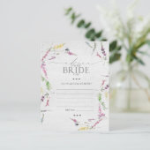 Wildblume: Blumenberater Postkarte (Stehend Vorderseite)