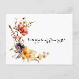 Wildblume Blumenblume Einladungspostkarte