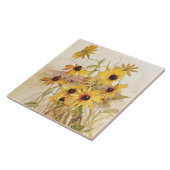 Wildblume-BlumenBlumen-botanische Fliese (Seite)