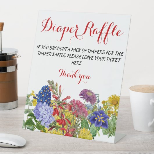 Wildblume Blumenblütentaucher Raffelplatz Sockelschild (In Situ)