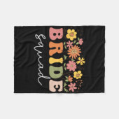 Wildblume Blumenbride Wedding Bachelorette Fleecedecke (Vorderseite (Horizontal))