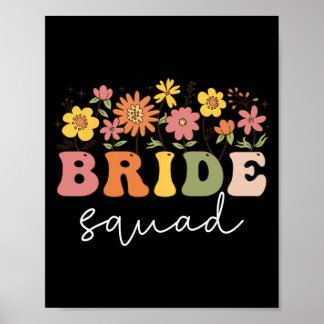 Wildblume Blumenbride Wedding Bachelorette Poster