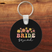 Wildblume Blumenbride Wedding Bachelorette Schlüsselanhänger (Vorderseite)