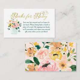 Wildblume Blumenbücher für Babykarten Begleitkarte