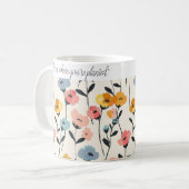 Wildblume Blumencoffee Tasse Geschenk (Vorderseite Links)