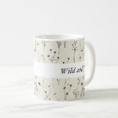 Wildblume Blumencoffee Tasse Geschenk (VorderseiteRechts)
