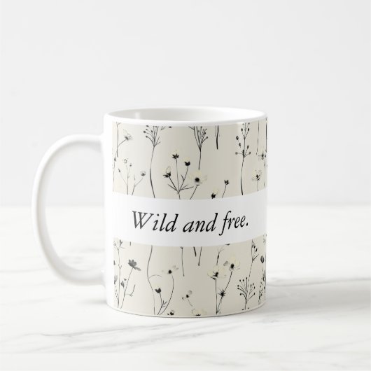 Wildblume Blumencoffee Tasse Geschenk (Links)