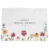 Wildblume Blumenfavoriten Brautparty Große Geschenktüte (Vorderseite)