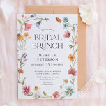 Wildblume Blumenfrühling Bridal Brunch Einladungen<br><div class="desc">Feiern Sie Ihre zukünftige Braut mit diesem Brautparty des Blumenfrühlings von Watercolor! Das Design ist perfekt für jede Babydusche und wird mit passenden Etiketten geliefert,  um die glücklichen Neuigkeiten zu teilen.</div>