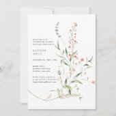 Wildblume Blumengarten Chic Bridesmaids Einladung (Vorderseite)