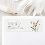 Wildblume Blumengarten Hochzeit<br><div class="desc">Capture die Essenz Ihrer Liebe Geschichte in voller Blüte mit unserer Wildblume Floral Meadown Garden Hochzeit Rücksendeadressen-Aufkleber zu koordinieren mit unseren Hochzeiten Einladungen,  speichern Sie die Daten,  rsvp Karten   Dankeschön Karten.</div>