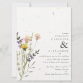 Wildblume Blumengarten Hochzeit Einladung (Vorderseite)