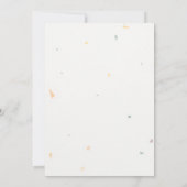 Wildblume Blumengarten Hochzeit Einladung (Rückseite)