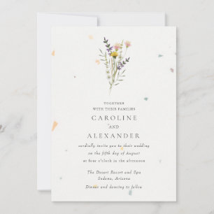 Wildblume Blumengarten Hochzeit Einladung