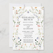 Wildblume Blumengarten Probe Brunch Einladung (Vorderseite)
