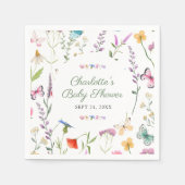 Wildblume Blumengeschlechtsneutral Babydusche Serviette (Vorderseite)