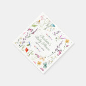 Wildblume Blumengeschlechtsneutral Babydusche Serviette (Ecke)