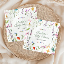 Wildblume Blumengeschlechtsneutral Babydusche