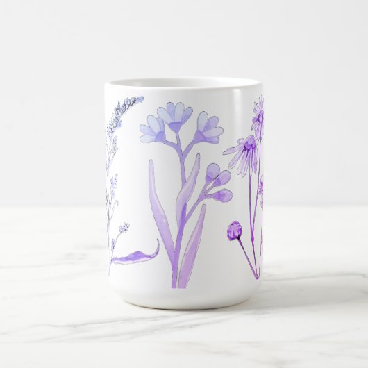 Wildblume Blumenkohl-Tasse: Botanischer Kaffeecup Kaffeetasse (Mittel)