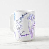 Wildblume Blumenkohl-Tasse: Botanischer Kaffeecup Kaffeetasse (Vorderseite Links)