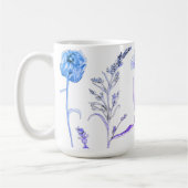 Wildblume Blumenkohl-Tasse: Botanischer Kaffeecup Kaffeetasse (Links)