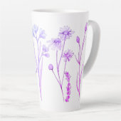 Wildblume Blumenkohl-Tasse: Botanischer Kaffeecup Milchtasse (Rechte Ecke)