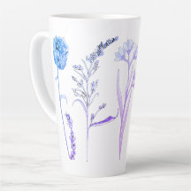 Wildblume Blumenkohl-Tasse: Botanischer Kaffeecup