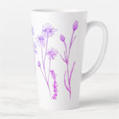 Wildblume Blumenkohl-Tasse: Botanischer Kaffeecup Milchtasse (Rechts)