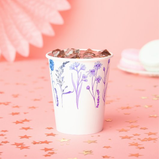 Wildblume Blumenkohl-Tasse: Botanischer Kaffeecup Pappbecher (Insitu)