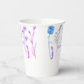 Wildblume Blumenkohl-Tasse: Botanischer Kaffeecup Pappbecher (Links)