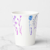 Wildblume Blumenkohl-Tasse: Botanischer Kaffeecup Pappbecher (Rechts)