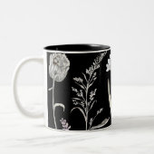 Wildblume Blumenkohl-Tasse: Botanischer Kaffeecup Zweifarbige Tasse (Links)