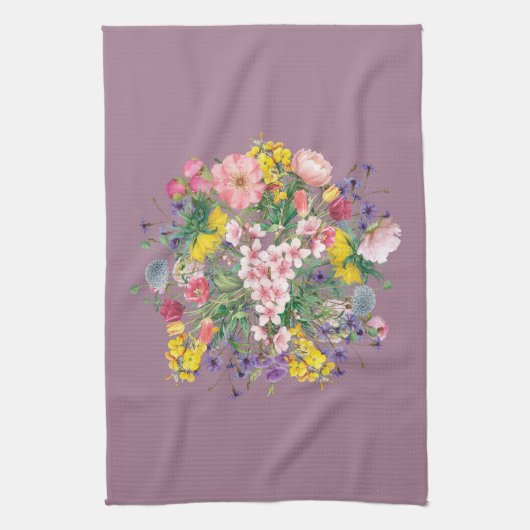 Wildblume Blumenküche Handtuch (Vertikal)