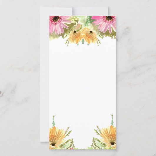 Wildblume Blumenmenüs (Rückseite)