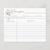 Wildblume Blumenmuster Brautparty Rezeptionskarten (Vorderseite)